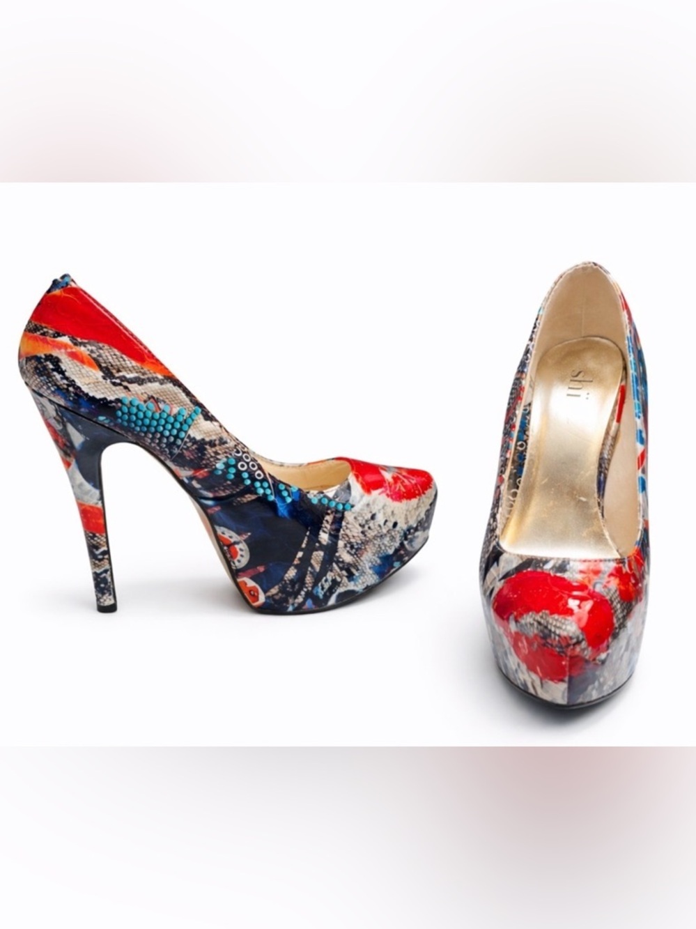 Shï Platform Stiletto Heels Size 8.5